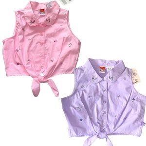 Vintage 90s McKids Kmart Tops NWT Bundle Button Front Sz 7 Deadstock Nostalgic